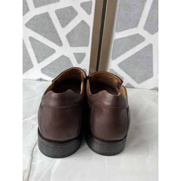 New Johnston & Murphy Lewis Venetian Slip On Shoes Men 13 Brown Leather Loafers main image 11